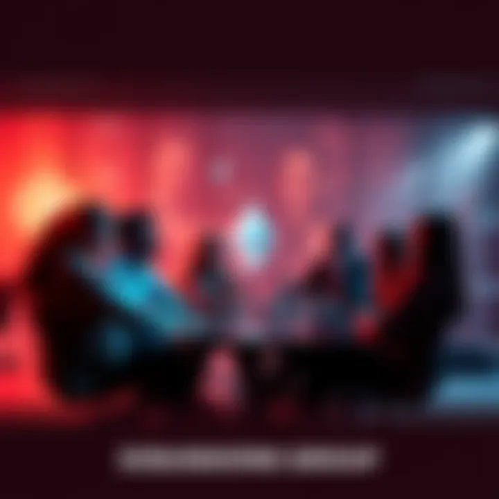 A group of people engaging in a discussion about Ethereum, sharing insights and news