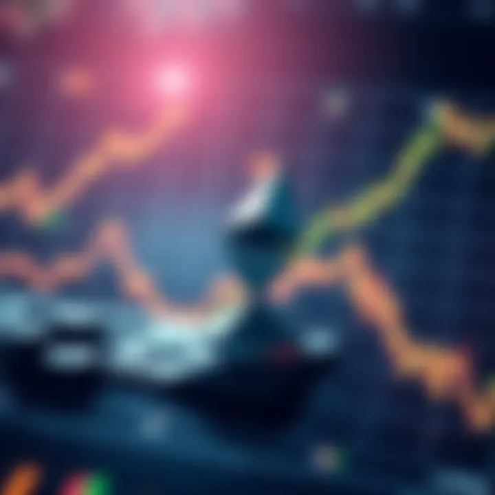 A graphical representation of Ethereum's price trends and predictions