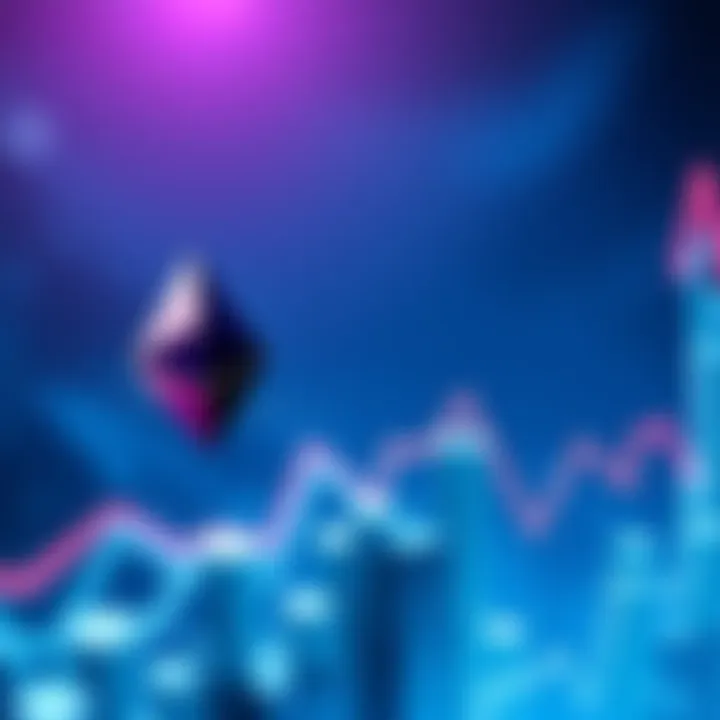 Graph showing Ethereum price rising sharply, indicating a nearly 4% increase
