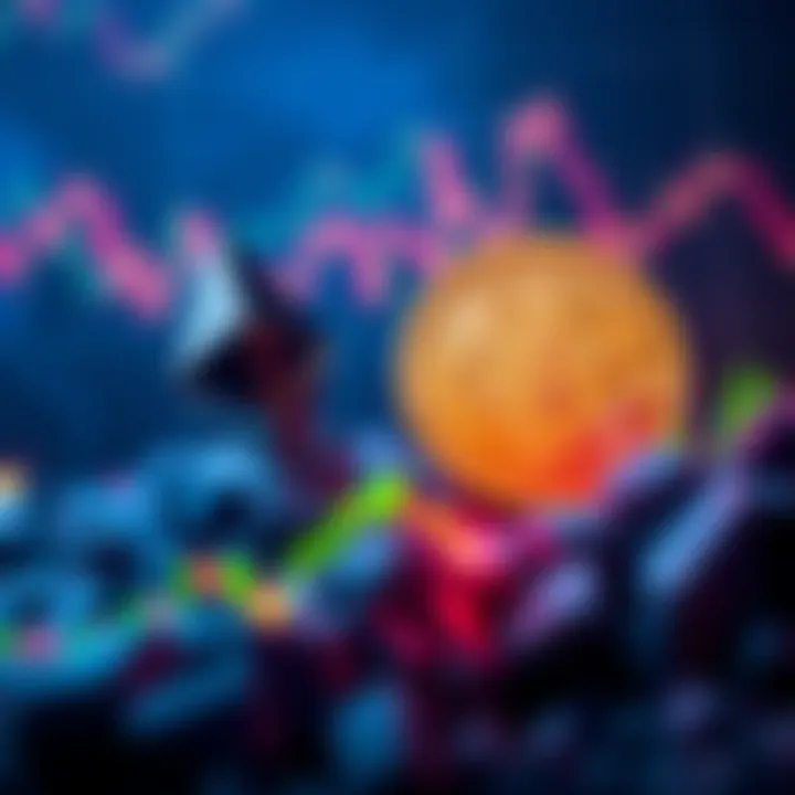 Graph comparing Ethereum and Bitcoin investments, showing Ethereum as riskier