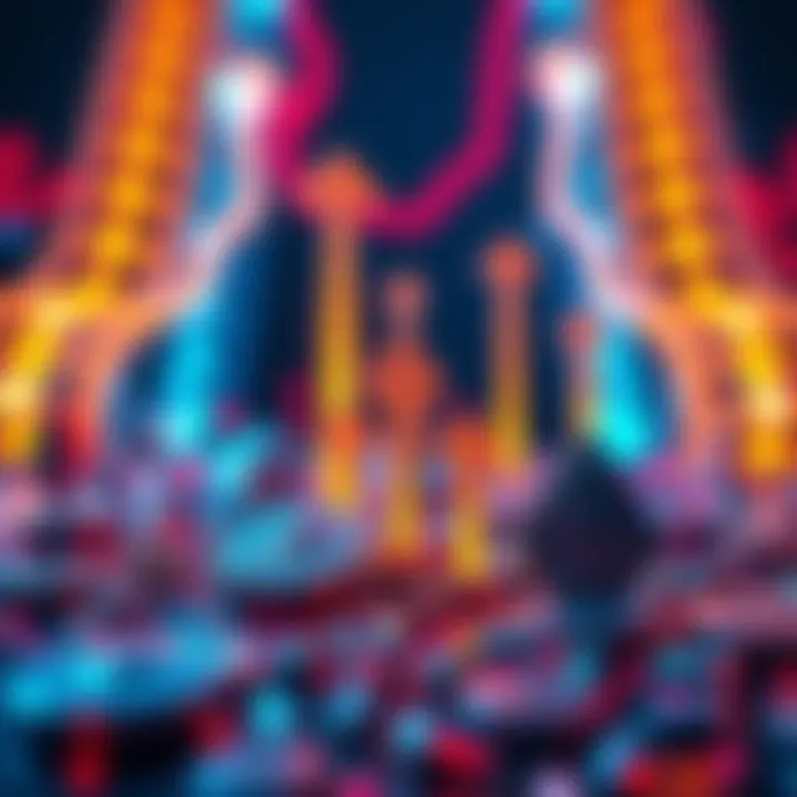 A graphic showing Ethereum symbols with upward arrows to represent yield growth and investment strategies.