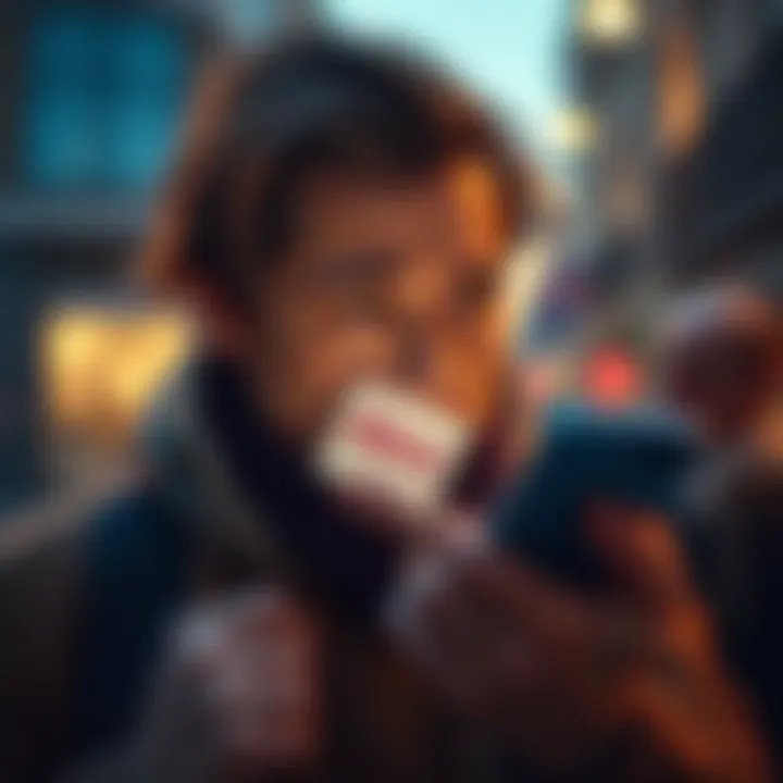 A shocked European Union citizen looking at their smartphone with a blank screen, showing no assets on the Abra app, expressing concern and frustration