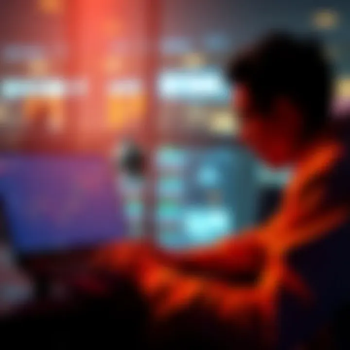 A person exchanging Ethereum for Monero on a laptop, showcasing a decentralized trading platform.