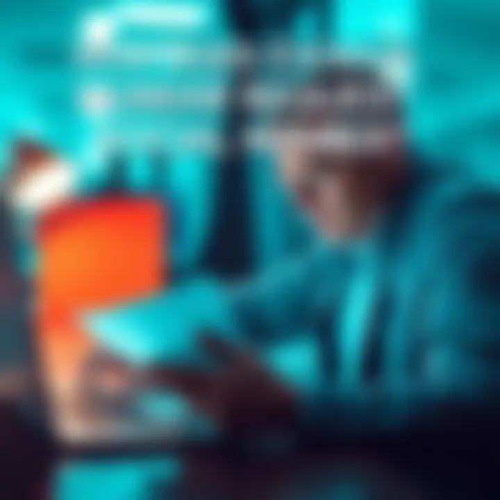 A person reviewing a form that asks for Social Security Number with a laptop nearby