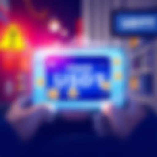 Illustration showing fake U5DT tokens appearing in a Trust Wallet interface with warning signs