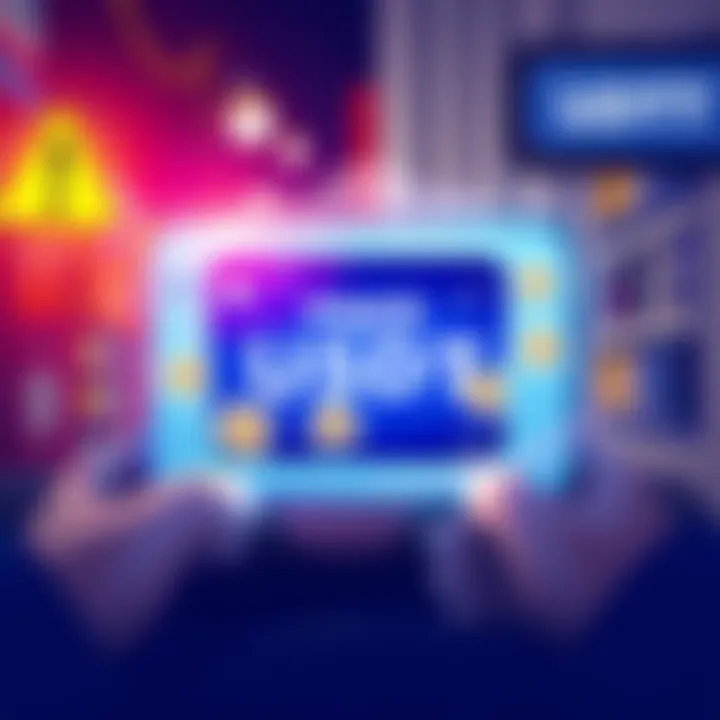 Illustration showing fake U5DT tokens appearing in a Trust Wallet interface with warning signs
