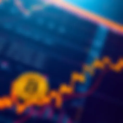 A downward trend on a Bitcoin price chart, symbolizing market decline. Investors are concerned about timing their sales.