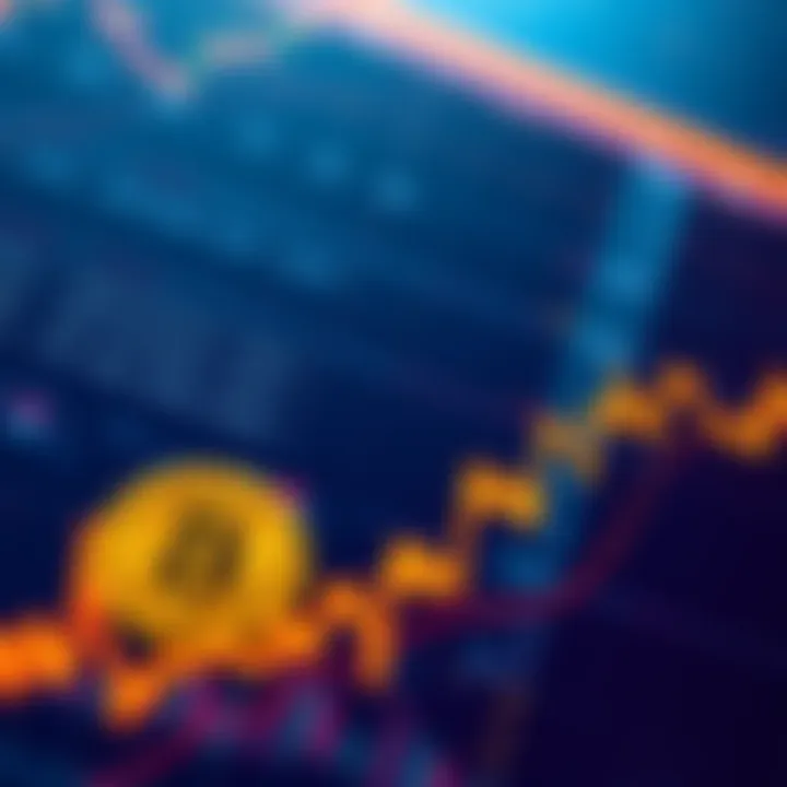 A downward trend on a Bitcoin price chart, symbolizing market decline. Investors are concerned about timing their sales.