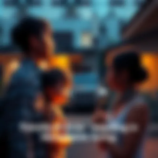 A family of three looks at homes outside Jakarta, considering a move for better living options.