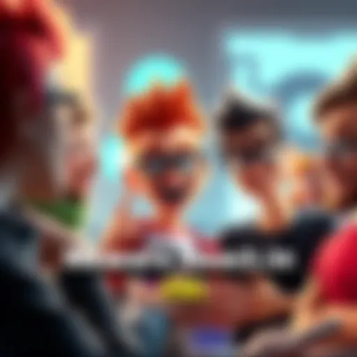 Group of fans discussing the CGI quality of the Jimmy Neutron movie, showing excitement and curiosity.