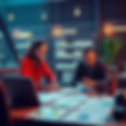 A team reviewing smart contract codes on a laptop with charts and documents nearby, illustrating quick audit processes.