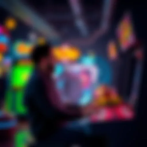 A dad enjoying arcade games while balancing budget and paternity leave