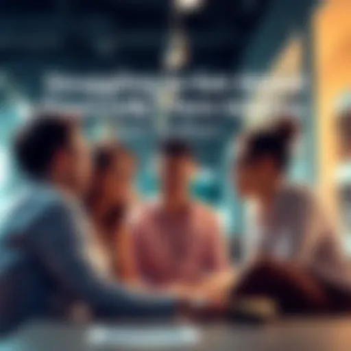 A group of people sharing advice on improving finances and increasing income