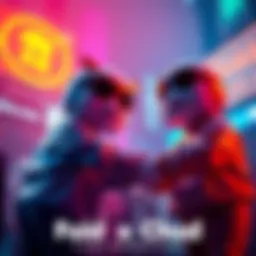 Foid and Chud shaking hands to symbolize their partnership