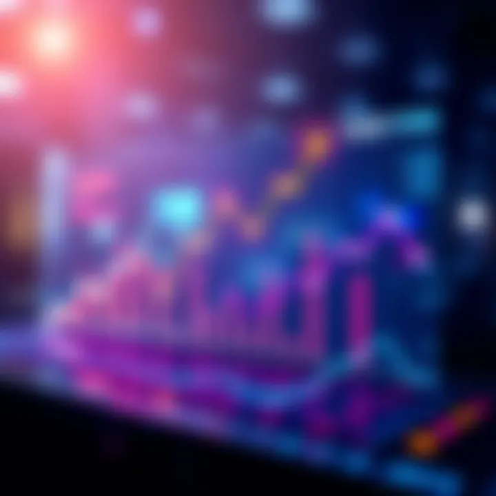 A colorful graph showing the four year cycle with rising trends and key points highlighted, symbolizing its ongoing relevance in 2025.