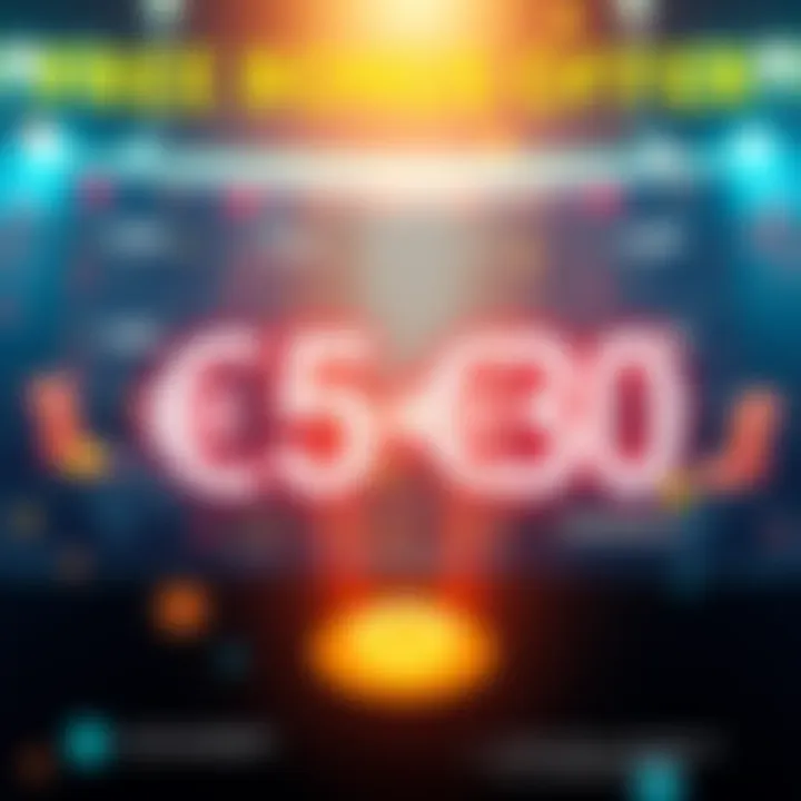A visually appealing graphic showing a €50 and €30 bonus with a timer indicating urgency and limited spots available.