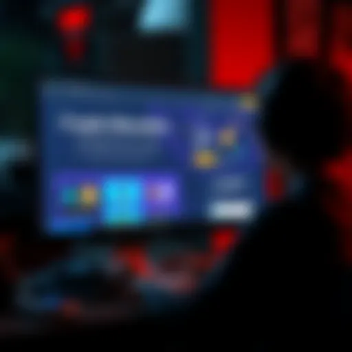 A computer screen displaying a website with quizzes and games about cryptocurrency for beginners. A person is studying and interacting with the site.
