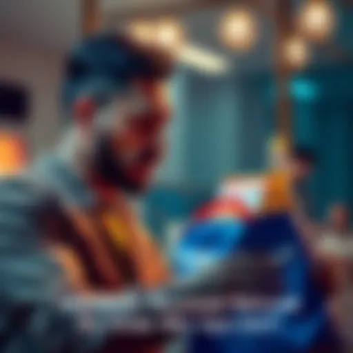 A frustrated customer examining a DoorDash delivery bag with incorrect items inside