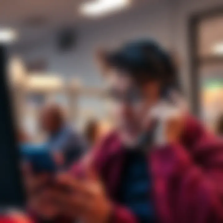 A frustrated customer on the phone, trying to resolve a dispute with Revolut about a Ryanair ticket refund