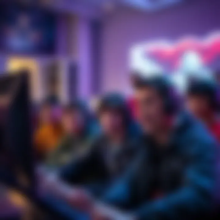 Group of gamers looking confused while playing a video game, concerned about their missing ranks.