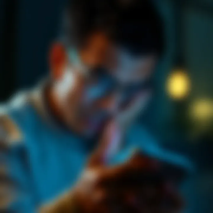 A person looking frustrated at their smartphone, showing a logout message from an app.