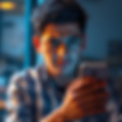 Individual looking stressed while holding a phone, facing issues with account verification
