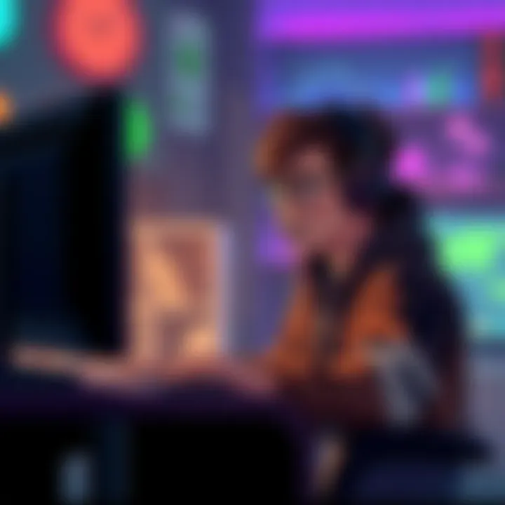 A frustrated gamer sits at their computer, expressing disappointment over receiving common plot purchases in a game.