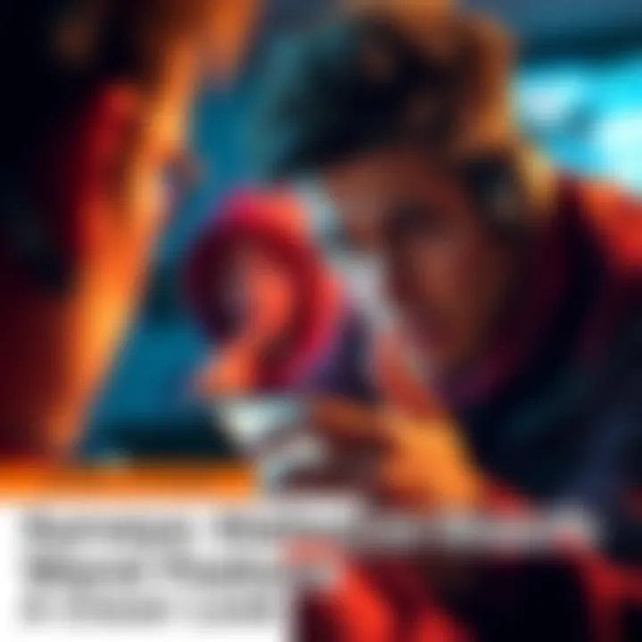 A gamer expressing frustration while looking at a mobile device displaying a survey screen in a popular app