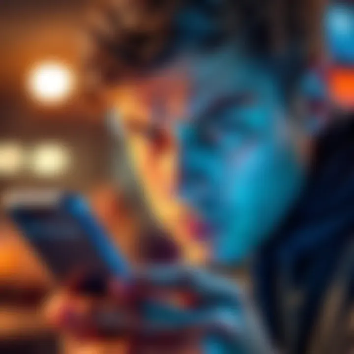 A person looking at a phone screen displaying 'Account will be ready soon' with a worried expression.