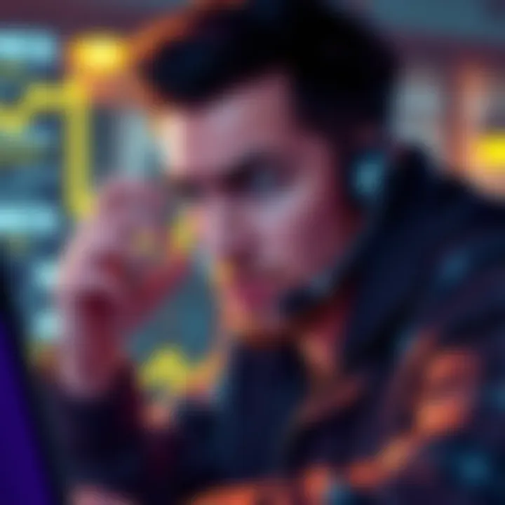 Frustrated user on phone with Binance support A person showing frustration while speaking on a phone, indicating a failed support experience with Binance regarding crypto funds recovery.