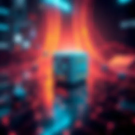 A graphic showing a full node connected to the blockchain network, highlighting its role in decentralization and security.