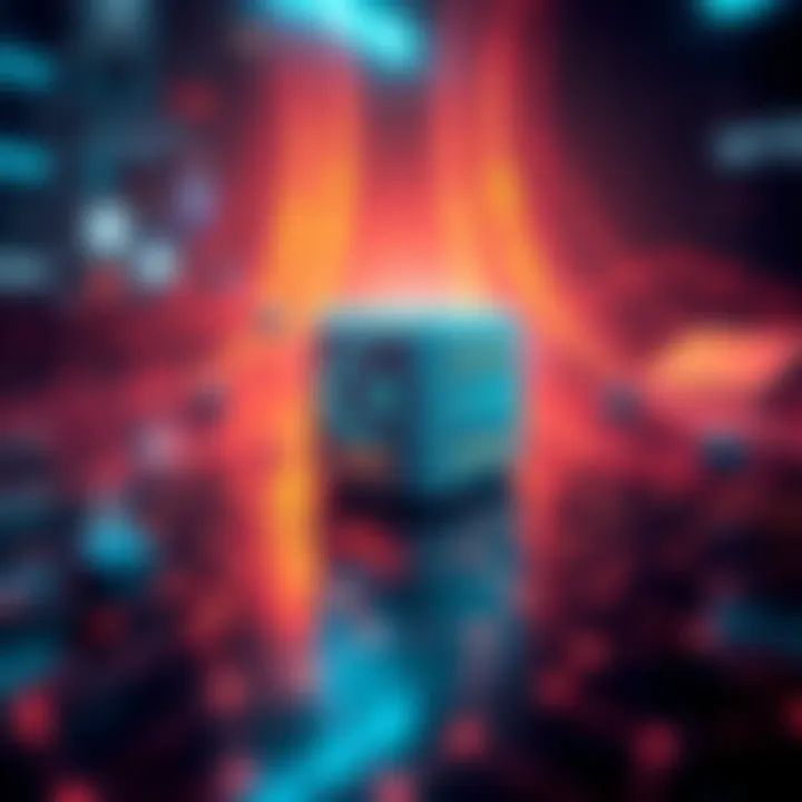 A graphic showing a full node connected to the blockchain network, highlighting its role in decentralization and security.