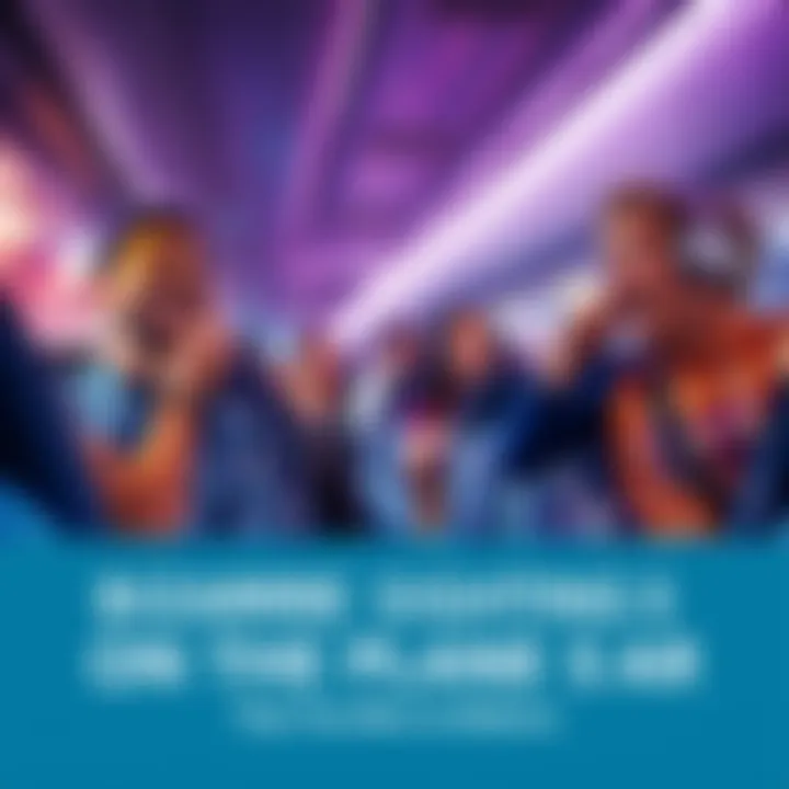 Passengers laughing in their seats while observing a bizarre scene on an airplane