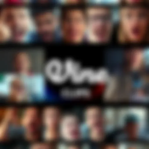 A collage of quirky and humorous Vine videos featuring people making funny faces and performing silly actions.
