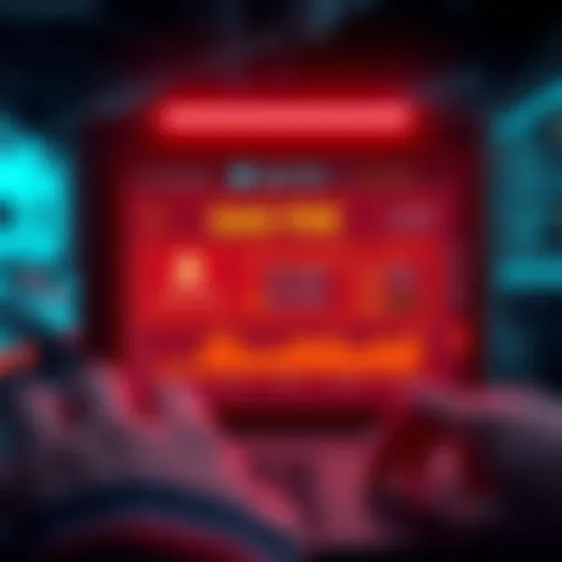 A digital wallet interface showing high gas fee alerts while processing a transaction in the DeFi space.