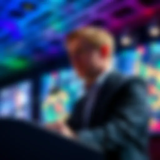 Gavin Wood speaking at a podium during a cybersecurity event, discussing zero-trust security frameworks