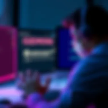 A worried customer looks at a computer screen showing the Gemini logo and a message about delayed tax forms.