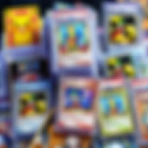 A collection of real graded Pokémon cards and One Piece cards displayed together, showcasing their vibrant illustrations and grading labels, inviting collectors to pull and trade them.