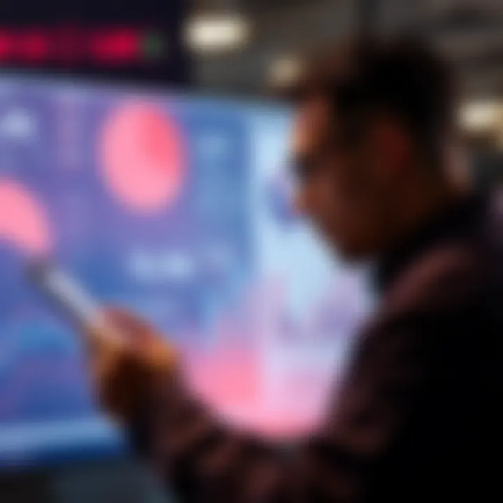 Growing Money A person examining financial charts and graphs, showing growth and investment strategies.