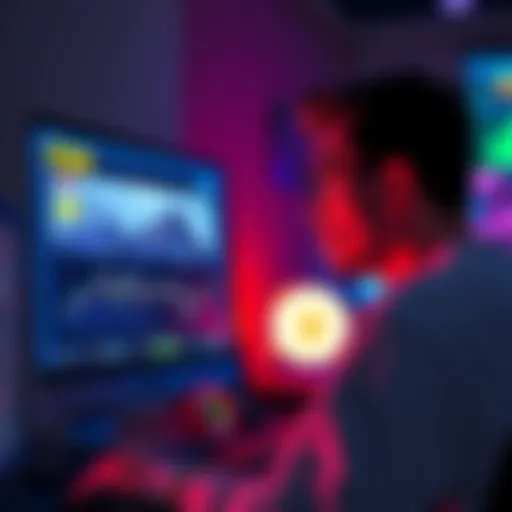 A person looking at a computer screen displaying GTA 6 news and memecoin prices, with a surprised expression.
