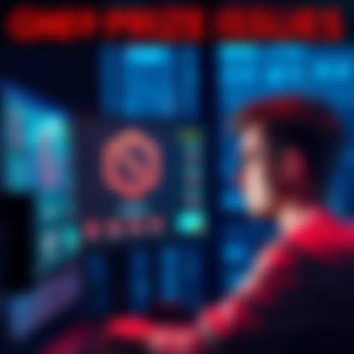 A frustrated person looking at a computer screen showing zero rewards for Jupiler Pro League performance