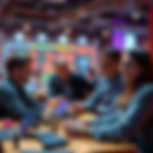 A team of developers brainstorming ideas for making waiting for AI tasks more enjoyable during a hackathon.