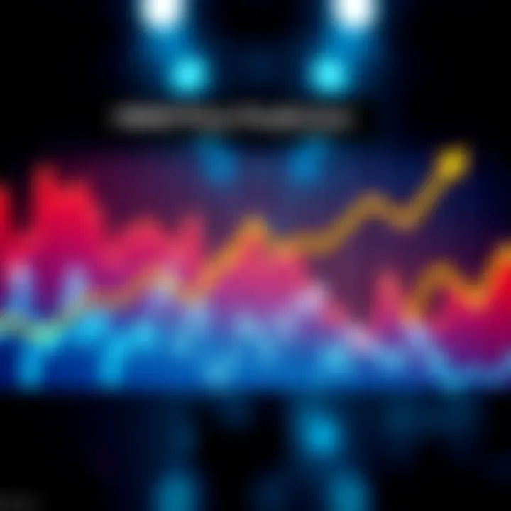 A chart showing the predicted HBAR price trends over the next five years with upward movements