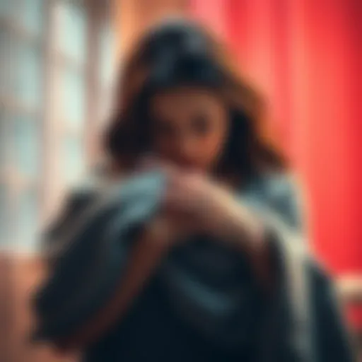 A grieving mother cradles her baby's blanket, tears in her eyes as she reflects on her child's brief life.
