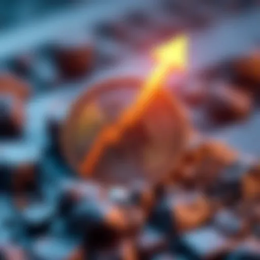 A graphic showing a Hedera coin with an upward arrow indicating growth, symbolizing market optimism.