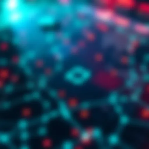 A graphic showing the Hedera logo and interconnected nodes symbolizing digital transactions and innovation in cryptocurrency