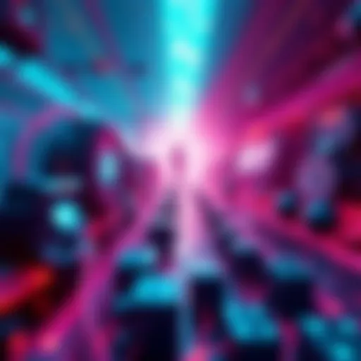 A visual representation of Hedera's abstraction layer showcasing Web3 studios working on decentralized technologies.