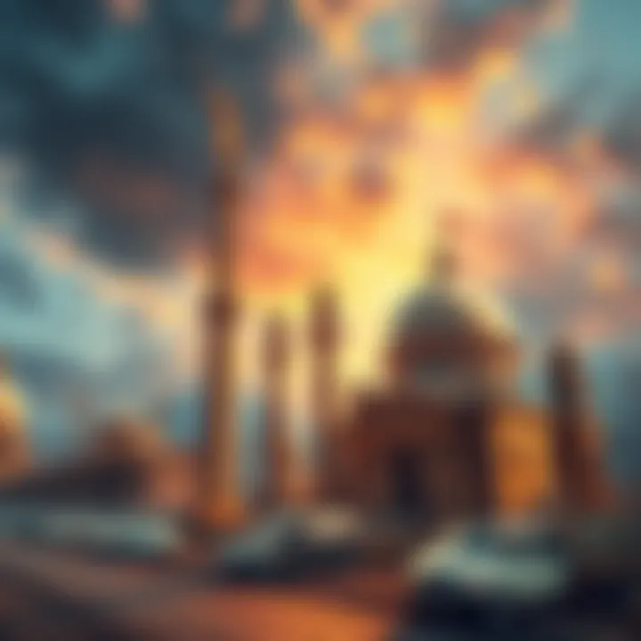 A collage of historical events influencing modern life, including symbols of ancient cultures and milestones in history.