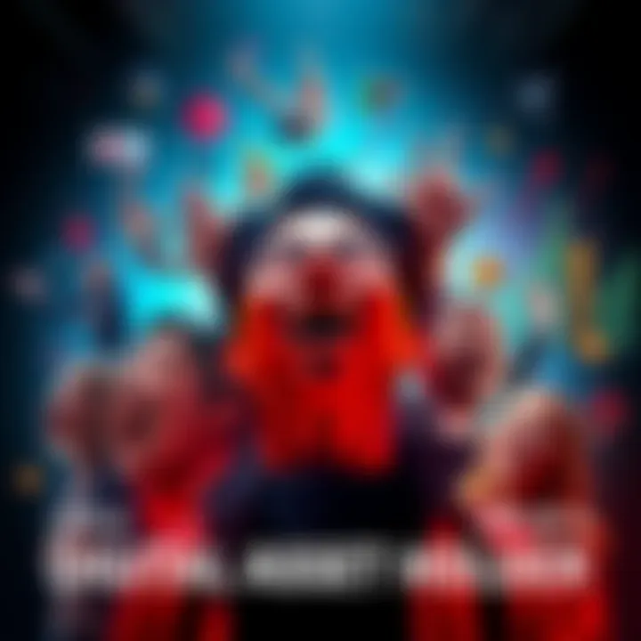 A collage showing a person experiencing highs and lows in digital asset investment, with charts and emotional expressions like joy and frustration.