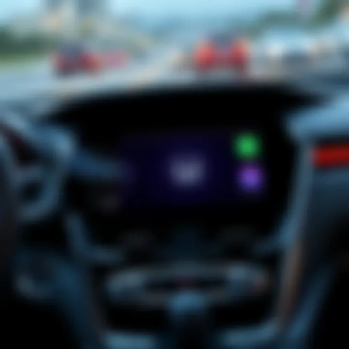 Honda CR-V dashboard showing slow Apple CarPlay performance with loading screen visible
